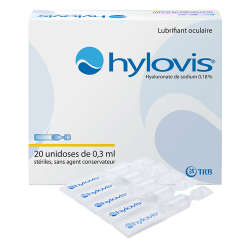 Hylovis Lubrifiant Oculaire 20 unidoses de 0,3ml