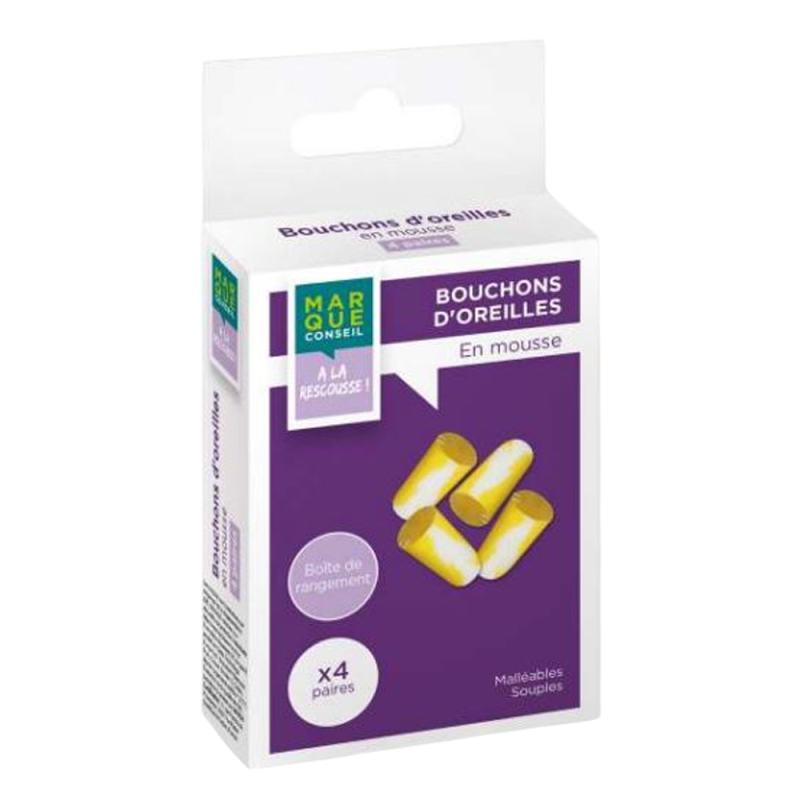 Marque Conseil Bouchons d'Oreilles 4 paires