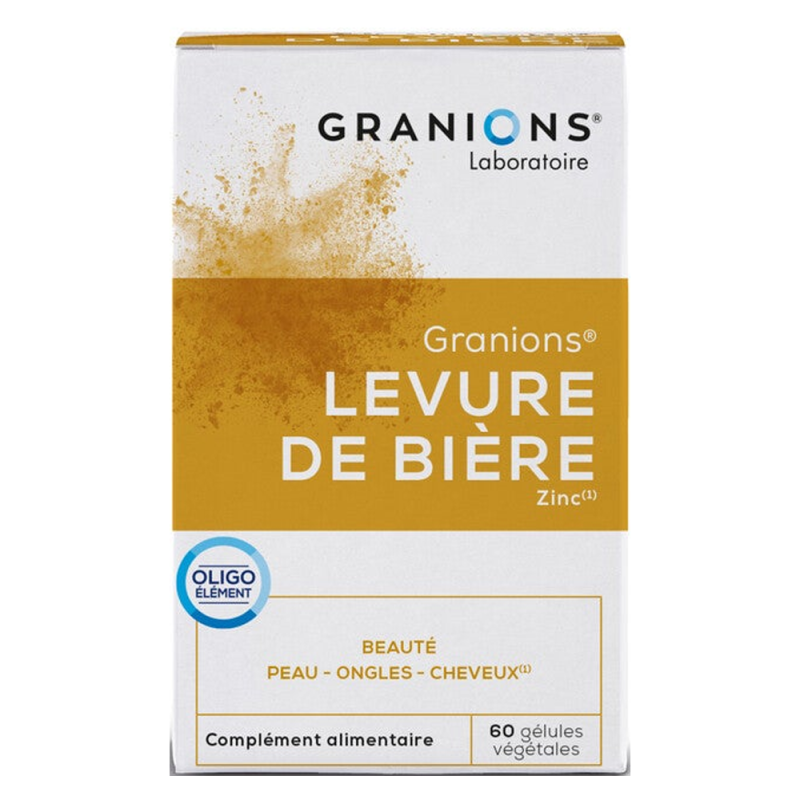 Granions Levure de Bière Zinc 60 gélules végétales
