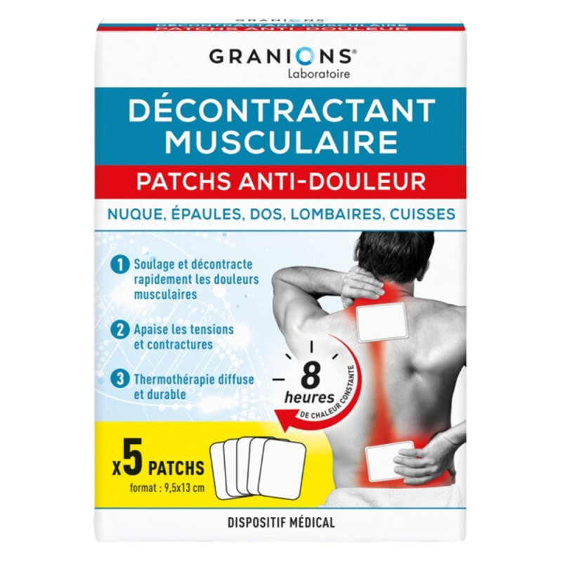 Granions Décontractant Musculaire 5 patchs anti-douleur