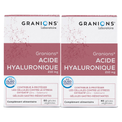 Granions Acide Hyaluronique 210mg lot de 2x60 gélules végétales