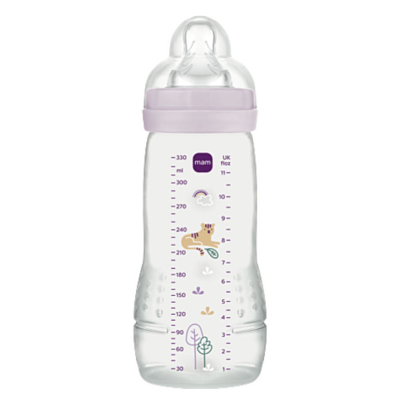 MAM Biberon Easy Active Lilas +4 mois 330ml