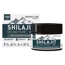 Granions Shilajit pur en résine 500mg 50gr