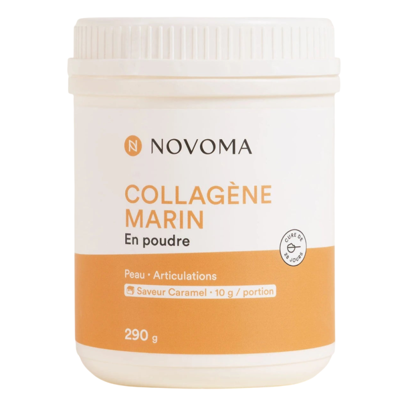 Novoma Collagène Marin en poudre saveur caramel 290gr