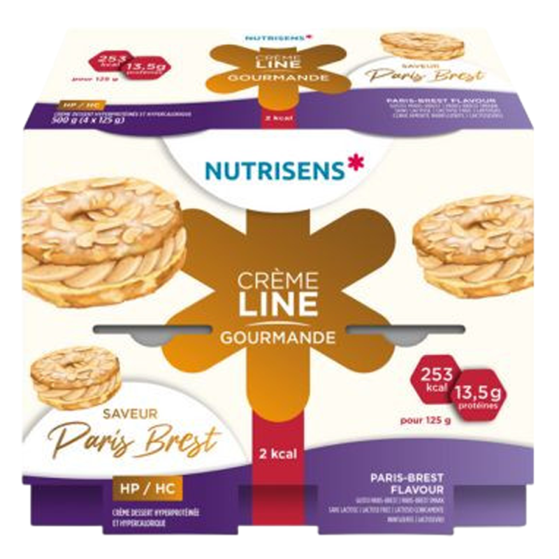 Nutrisens Crème Line Gourmande HP/HC 2Kcal 4 pots de 125gr