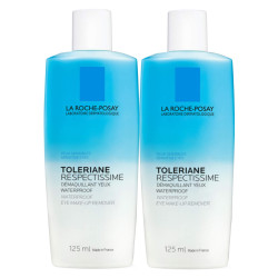 La Roche-Posay Toleriane Respectissime démaquillant yeux waterproof lot de 2 x 125ml