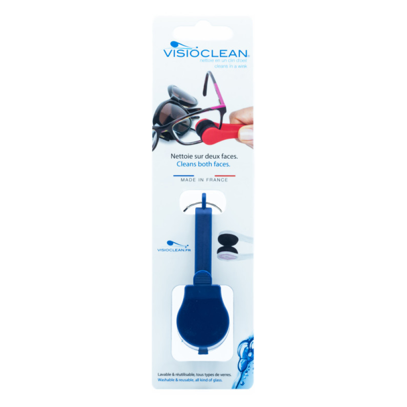Visioclean Pince nettoyante lunettes bleue