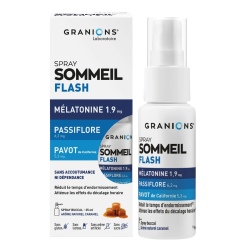 Granions Sommeil Flash Spray mélatonine sommeil 25ml
