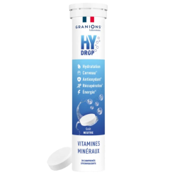 Granions Hydrop Pastille hydratation Électrolytes Neutre 20 comprimés