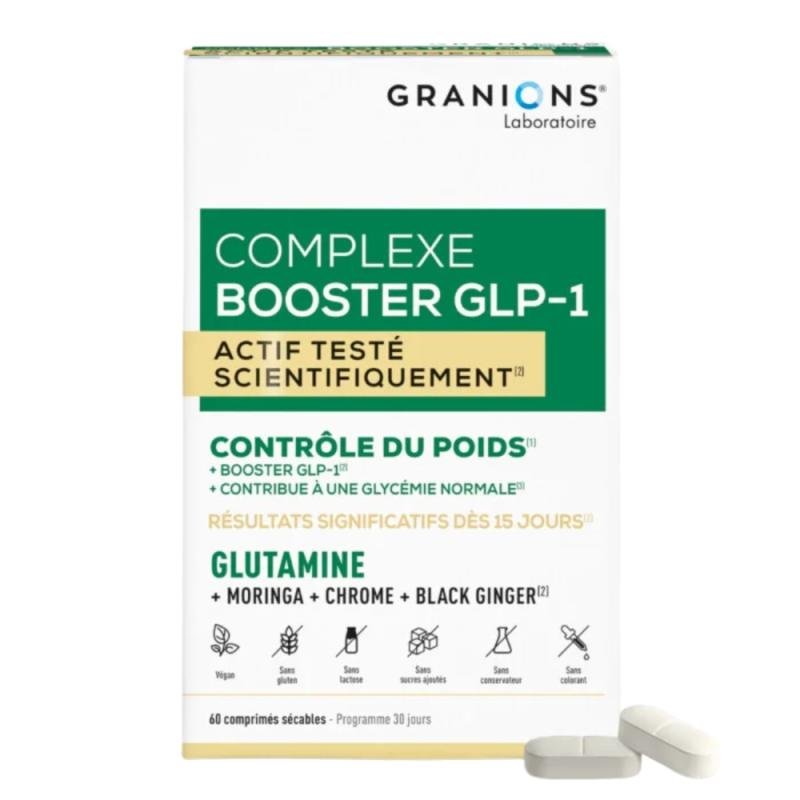 Granions Complexe Booster GLP-1 Contrôle du poids 60 comprimés
