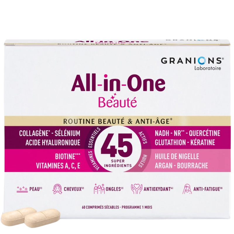 Granions All In One Beauté et Anti-Âge 60 comprimés