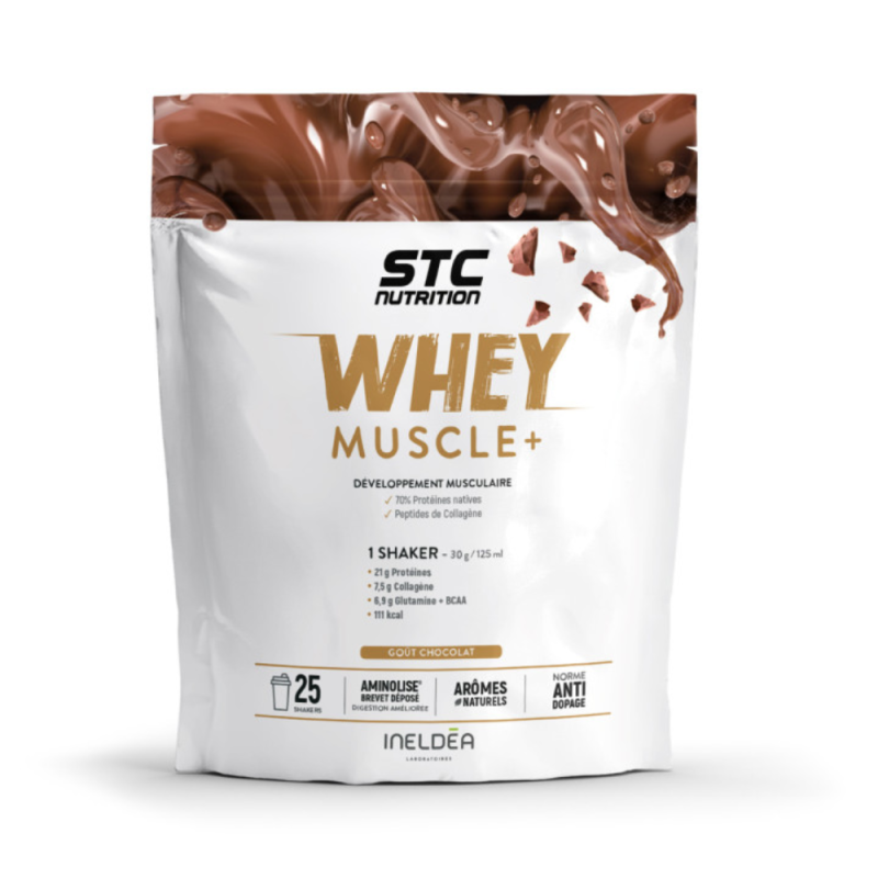 STC Nutrition Whey Muscle+ Chocolat 750g