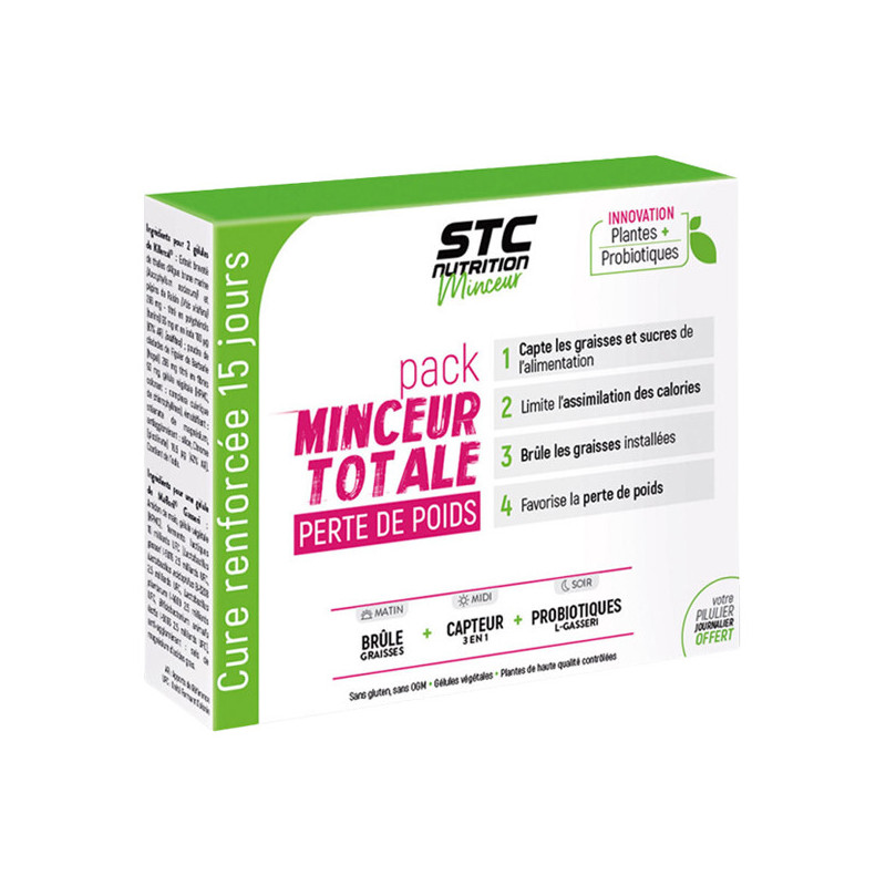 STC Nutrition Pack minceur totale perte de poids 75 gélules végétales