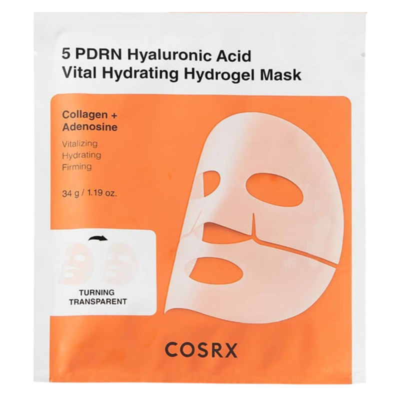 Cosrx 5 Pdrn Hyaluronic Acid Vital Hydrating Hydrogel Mask 3 unités