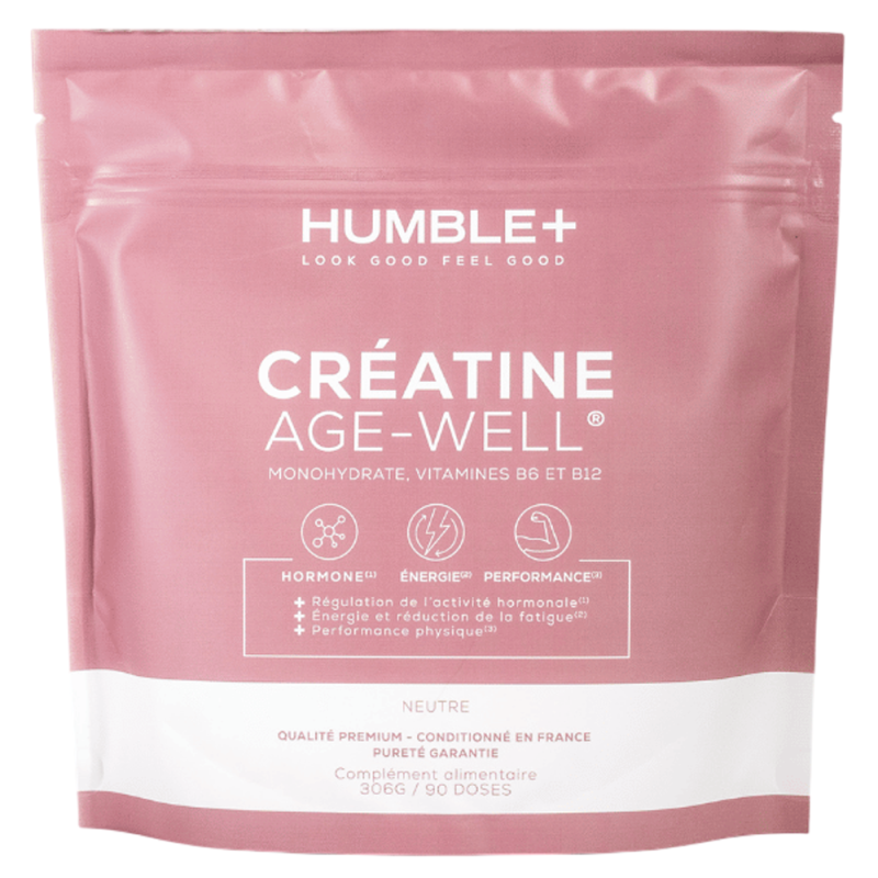 Humble+ Créatine Glow Age-Well monohydrate 306gr