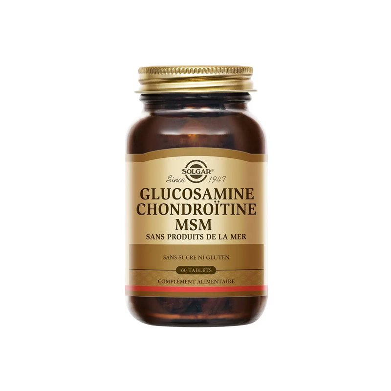 Solgar Glucosamine Chondroïtine MSM 60 comprimés
