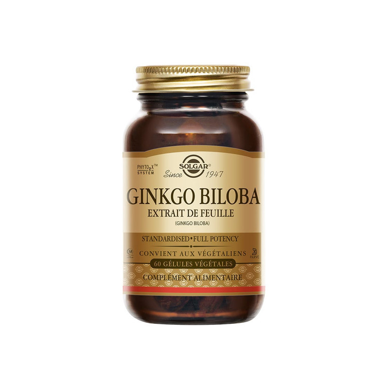 Solgar Ginkgo Biloba 60 gélules végétales