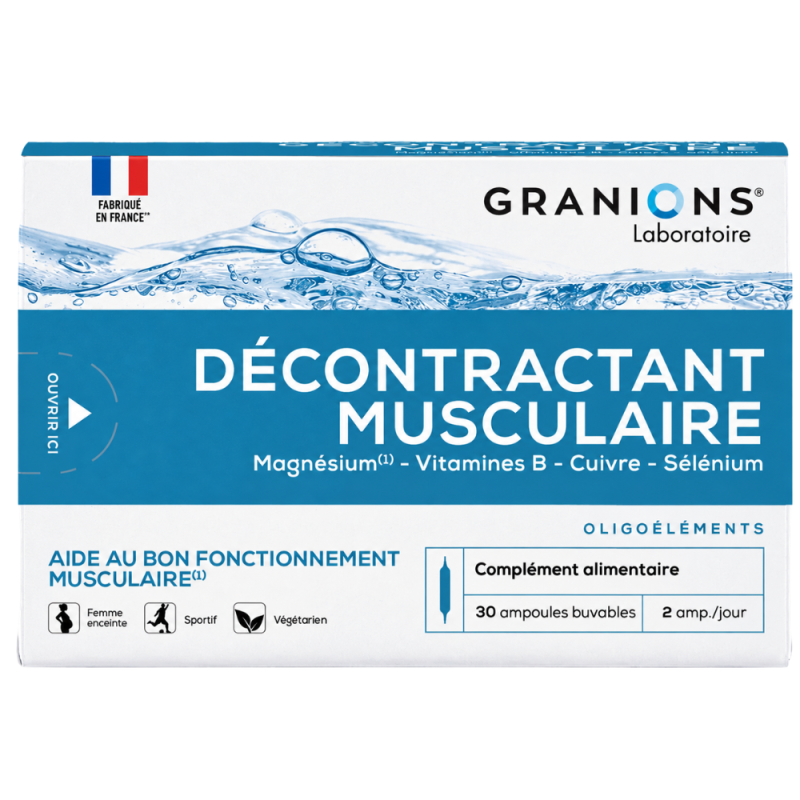 Granions Décontractant Musculaire 30 ampoules de 2ml